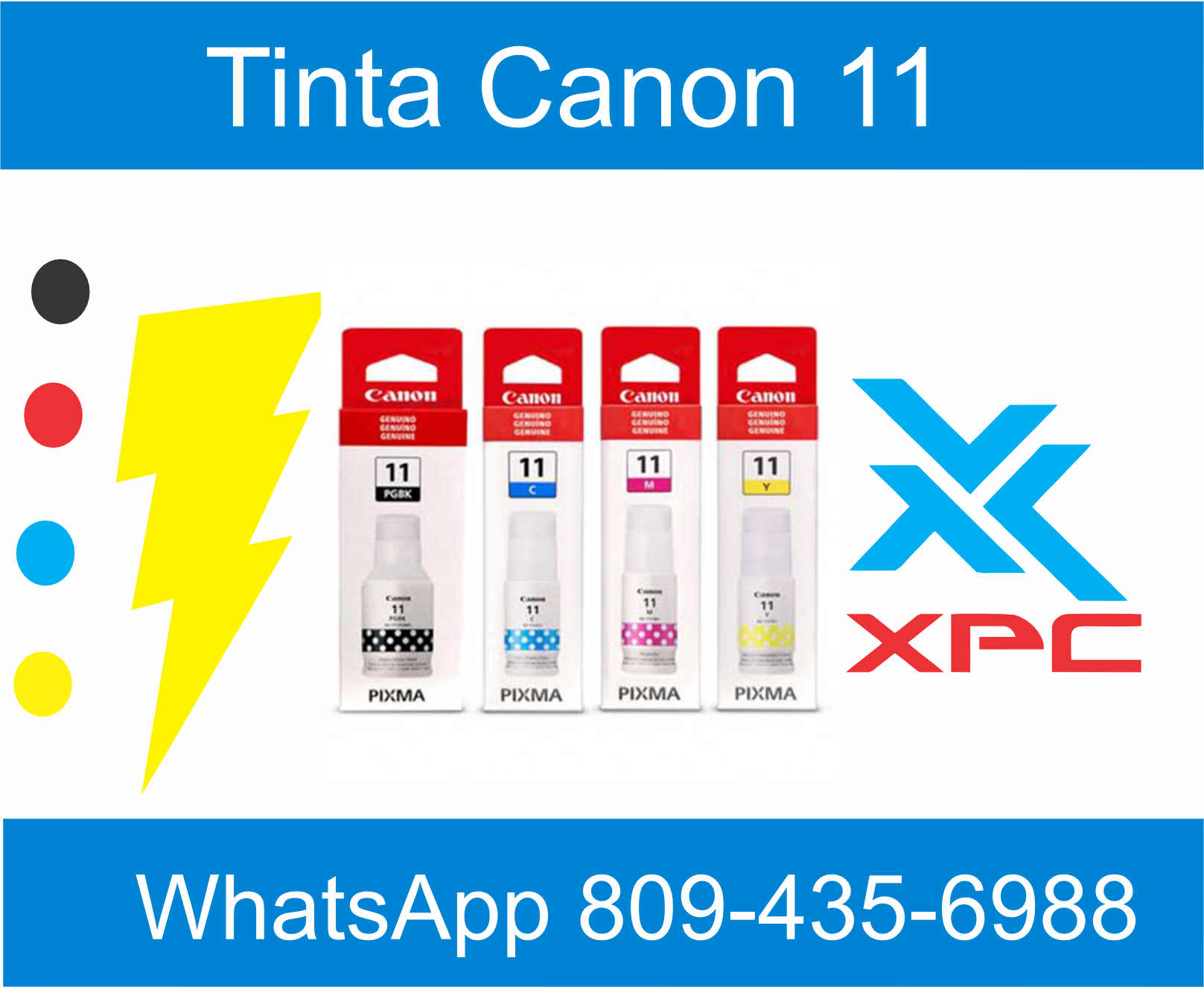 botellas de tinta canon GI-11